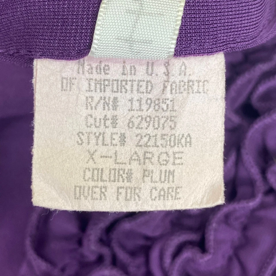 Vtg Y2K 90s Baby Doll Top | XL | Purple | Paper Tag Whimsigoth Fairy Grunge - Image 4 of 4