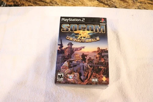 socom u.s navy seals- playstation 2-box with headset