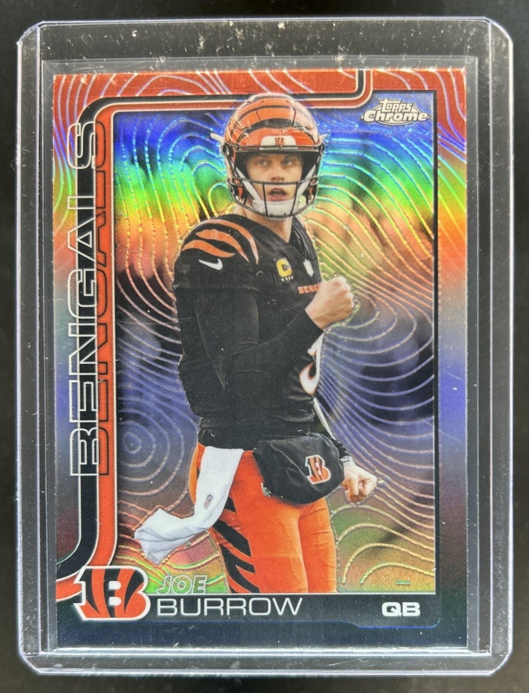2025 Topps Chrome Joe Burrow Etch Variation SSP #61 Bengals