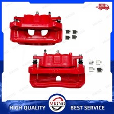 For Ford F-150 Expedition Lincoln Navigator Red Front Disc Brake Calipers New x2