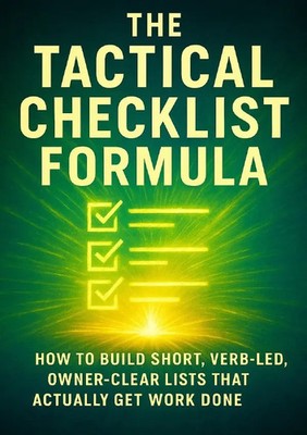 Thalia Brookstone | The Tactical Checklist Formula | Taschenbuch | Englisch