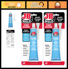 Clear All-Purpose RTV Silicone Sealant  Adhesive - 3 oz. - 2-Pack for Home Repa