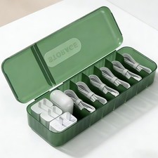 Cable Organizer Box with Lid, Charger Cord Storage Box, Multifunctional Acces...