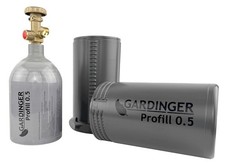 Aluminium Propanflasche Profill 0.5 / 0,425 k...
