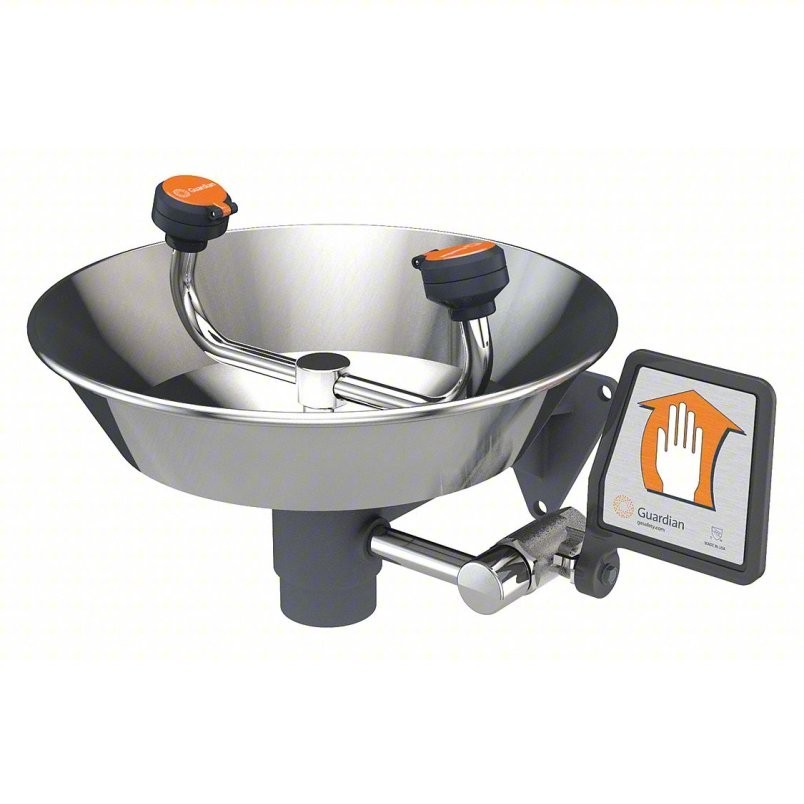 G1814 Wall Mounted Eyewash Station Stainless Steel
