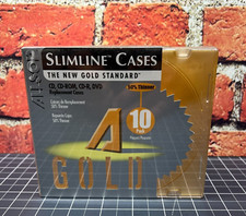 Allsop Gold CD CD-ROM CDR DVD Replacement Cases 10 Pack New