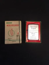 Vintage Windguard AMERICAN LEGION Post 111 Lighter Somerset Wisconsin