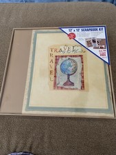 MARKINGS SCRAP BOOK SCRAPBOOK KIT 12X12 ALBUM KIT OVER 300 PIECES TRAVEL CC