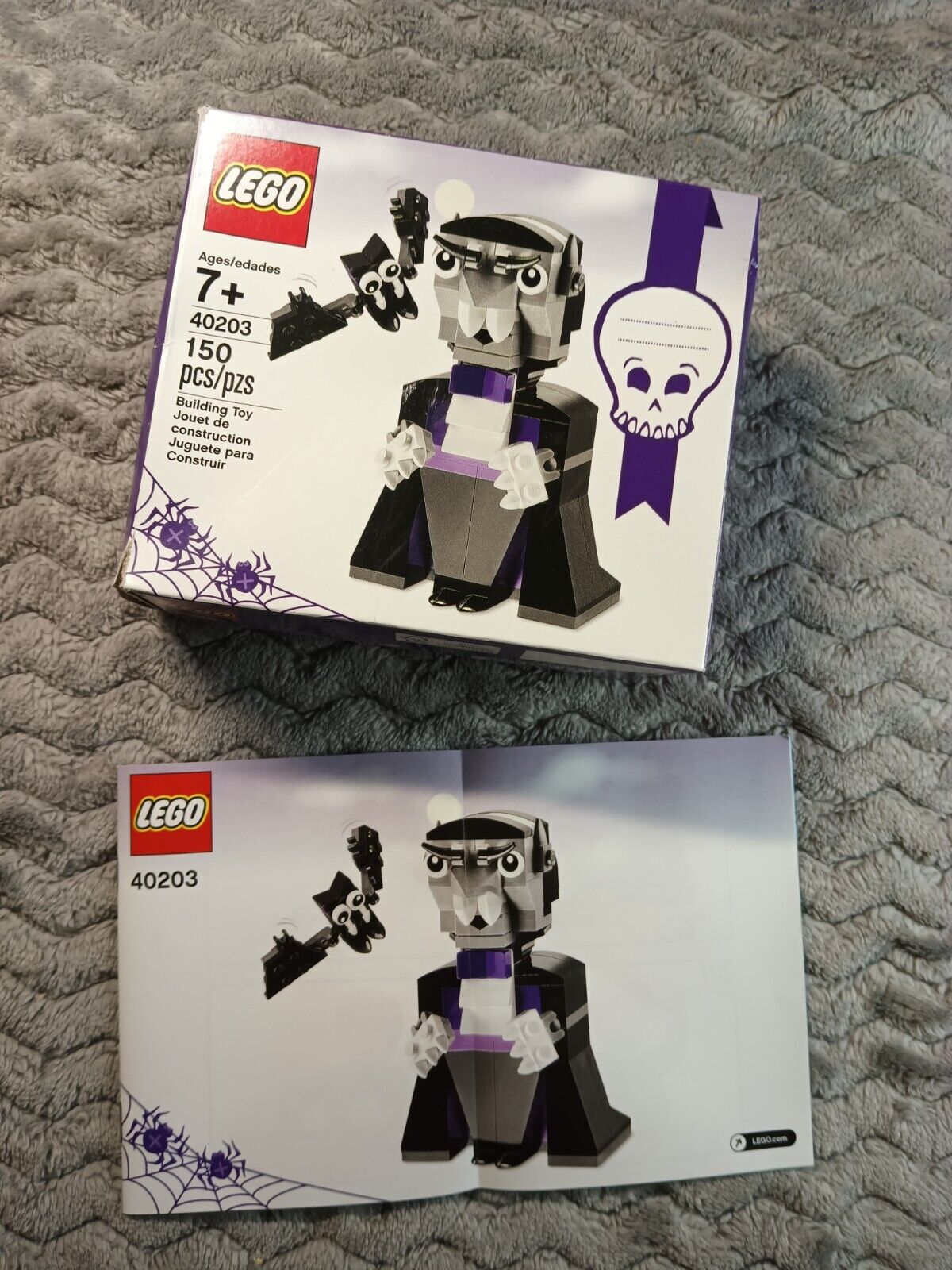 LEGO 40203 - Seasonal - Halloween Vampire and Bat - 2016, "BOX & MANUAL ONLY"