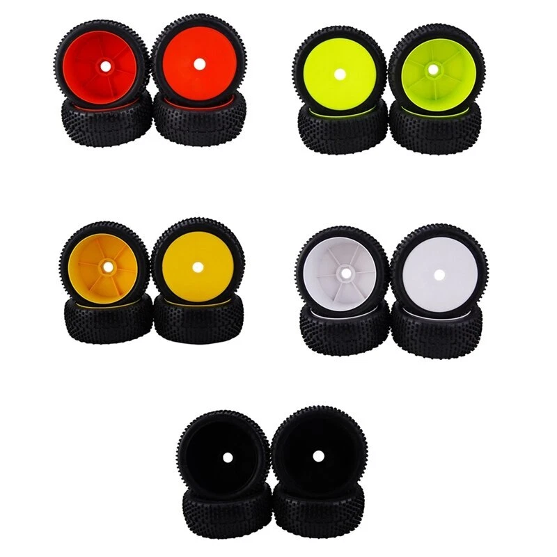 17mm Hex 1/8 RC Off-Road Buggy Car Rubber Tire Wheel Rim Tyre For HPI Kyosho MP9 - Image 3 of 4