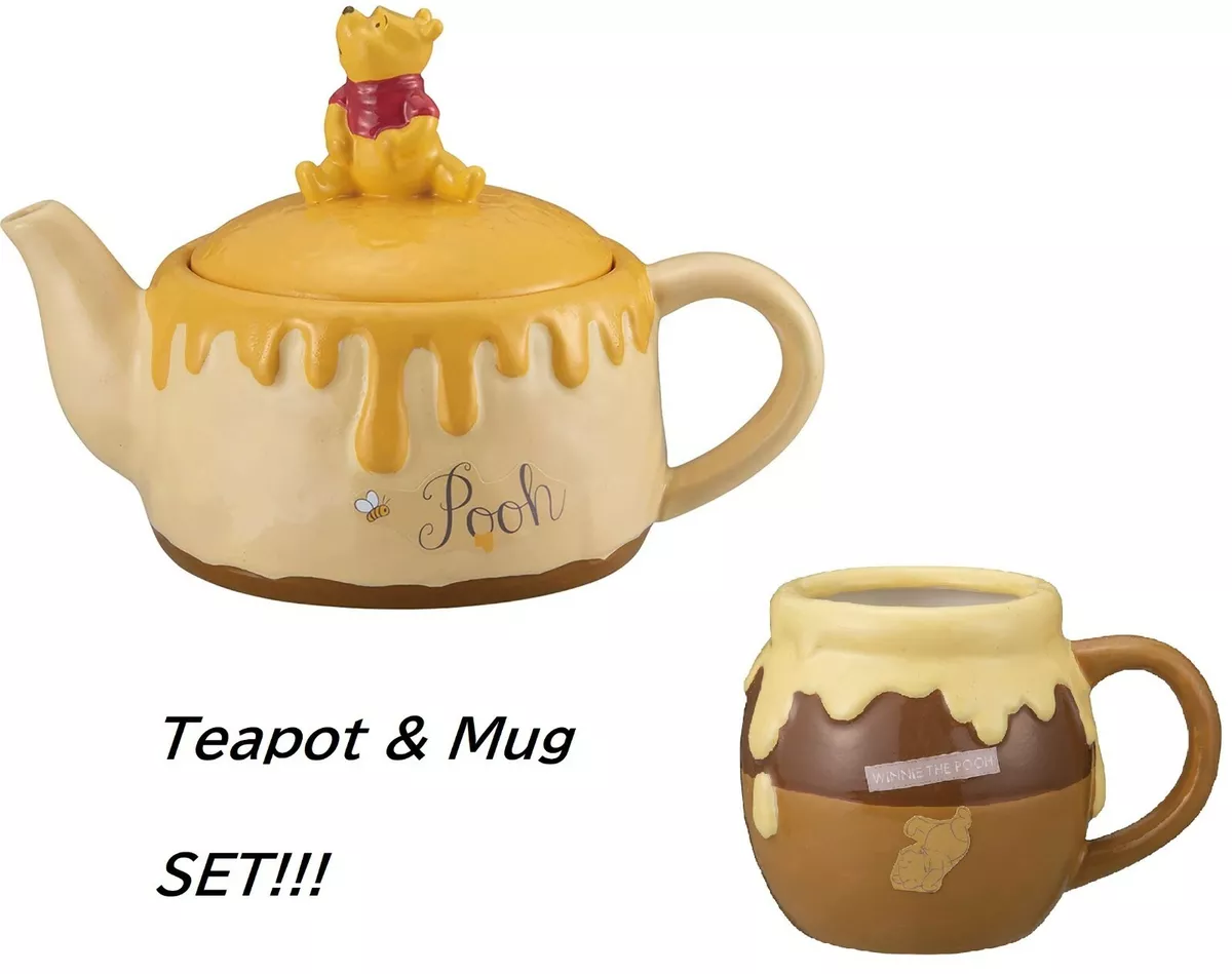RARE NEW Disney Winnie the Pooh Teapot & Mug SET Exclusive to