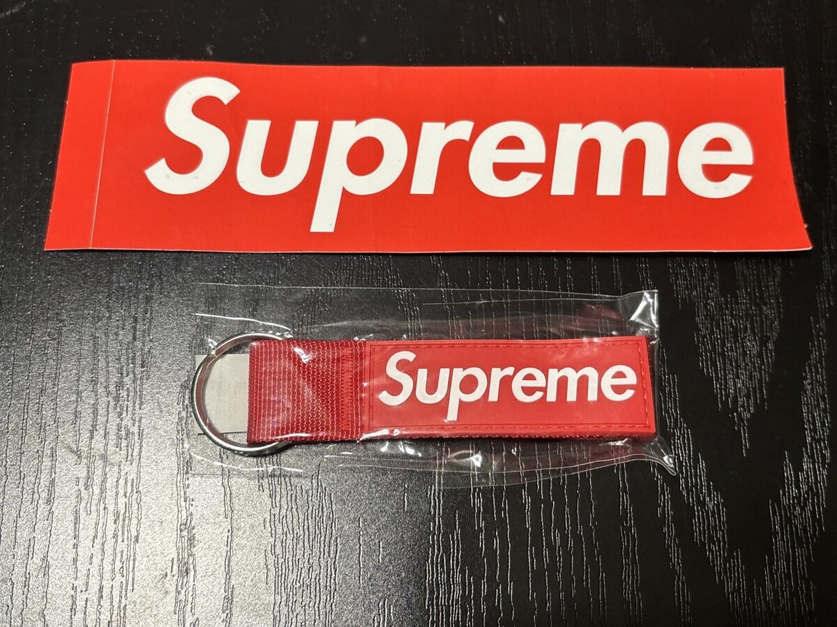 Supreme Webbing Keychain (BUNDLE OF 2) FW20 Red New With Supreme Webbing Keychain (BUNDLE OF 2) FW20 Red New With
