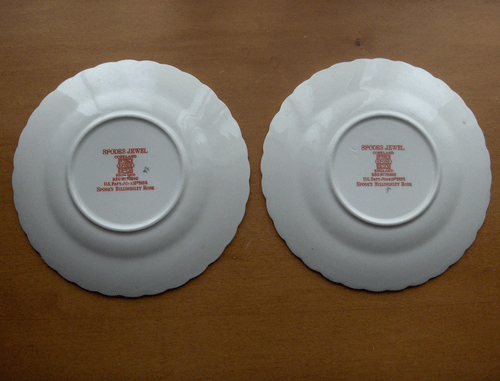 Spode Billingsley Rose 2 bread plates~Copeland Spode~1926~made in England-NR! - Picture 3 of 5