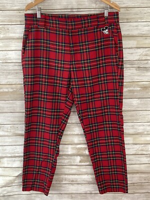 Plaid Ankle Pants Forever 21 Disney X Forever 21 Mickey Mouse