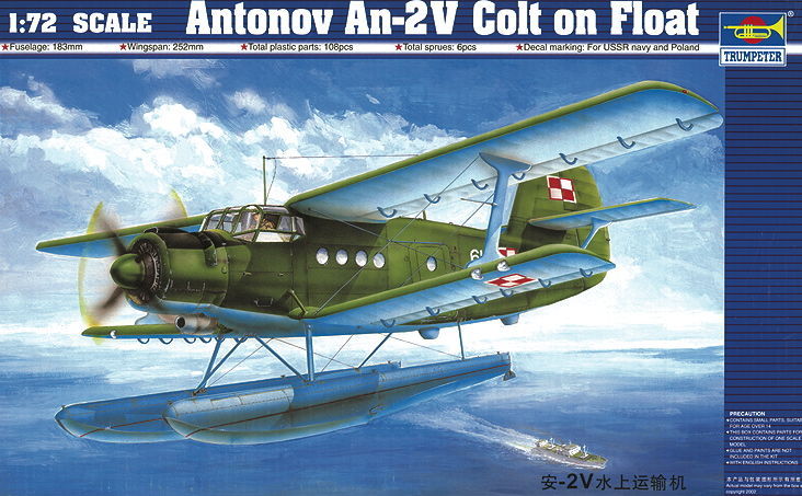 Trumpeter 01606 - 1:72 Antonov An-2V Colt on Float - New