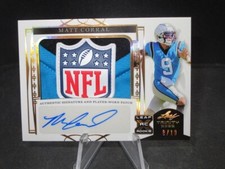 Matt Corral 2022 LEAF TRINITY RC Rookie Auto NFL Neck Logo Patch /10