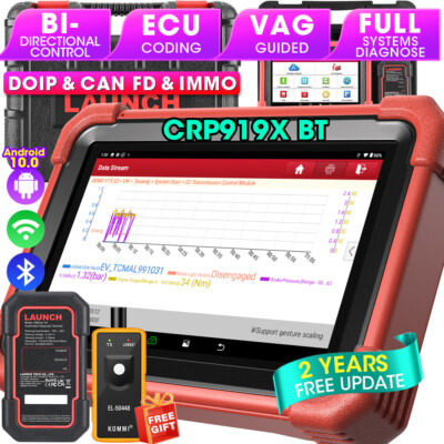 2024 LAUNCH X431 CRP919X BT PRO Bidirectional Car Diagnostic Scanner Key Coding
