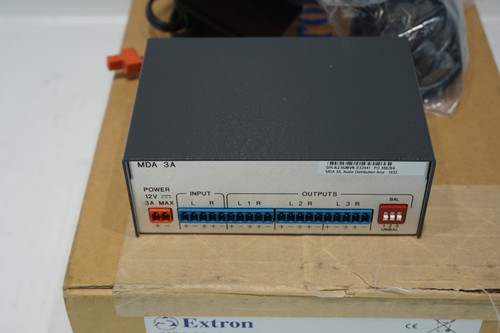 EXTRON MDA 3A AMPLIFICATORE DISTRIBUZIONE AUDIO TRE USCITE 60-440-01 - Foto 4 di 5