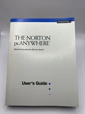 1991 Symantec Norton pcAnywhere User's Guide Resource Guide Book Softcover G4