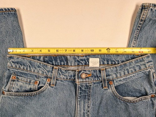 Vtg Levi's 505 36×34 Regular Fit Straight Leg Mens Light Wash Jeans Made In USA - Picture 4 of 10