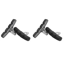 2 Pairs Silent Cycling Brake Pads V Road Condition Adaptation Mud-resistant
