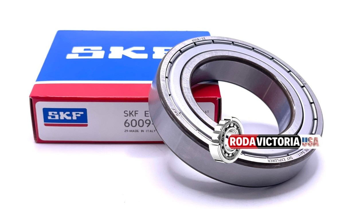 SKF 6009 ZZ DEEP GROOVE BALL BEARING, METAL SHIELDED