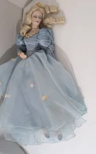 Franklin Mint Sleeping Beauty 19" Porcelain Doll Heirloom Collection 1988 No Box