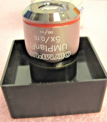 OLYMPUS UMPLANFL 5x /0.15 MICROSCOPE OBJECTIVE