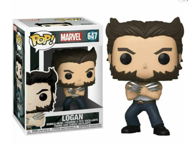 Funko Pop Logan 647 X-Men Marvel Bobble-Head Collectible Figurine New In Box