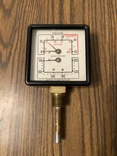 US GAUGE CO # 13351 Boiler Pressure Altitude Water Temperature Gauge Steampunk