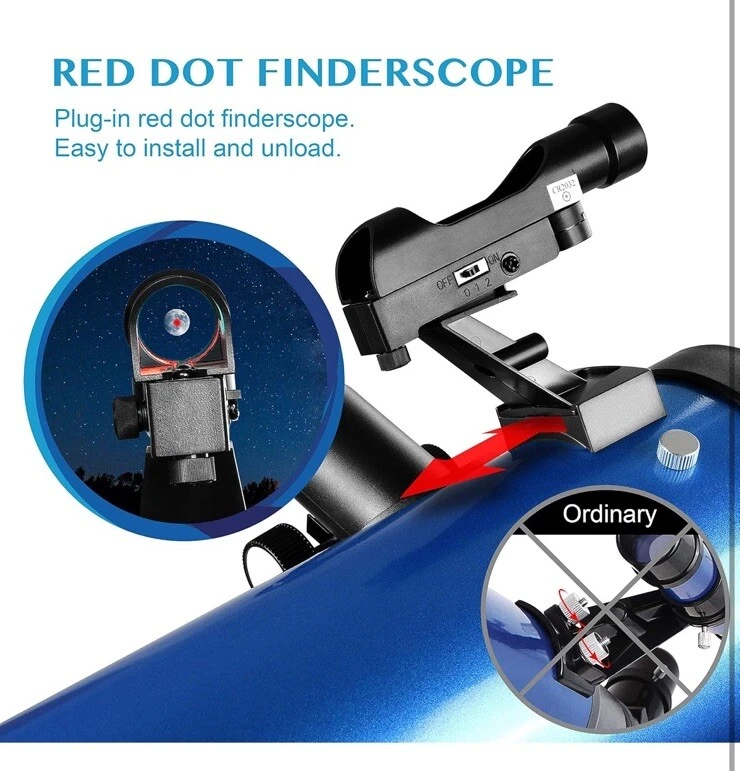 Aomekie Telescope 700/76mm Astronomical Telescope Professional with Bluetooth - Image 4 of 4
