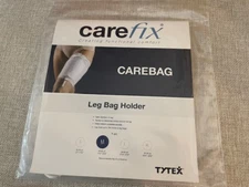 NIB - CAREFIX WHITE LEG BAG HOLDER LIGHTWEIGHT TYTEK STRETCH M