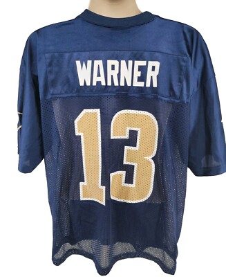 St Louis Rams Kurt Warner Vintage Jersey Size XL 2001 Champions