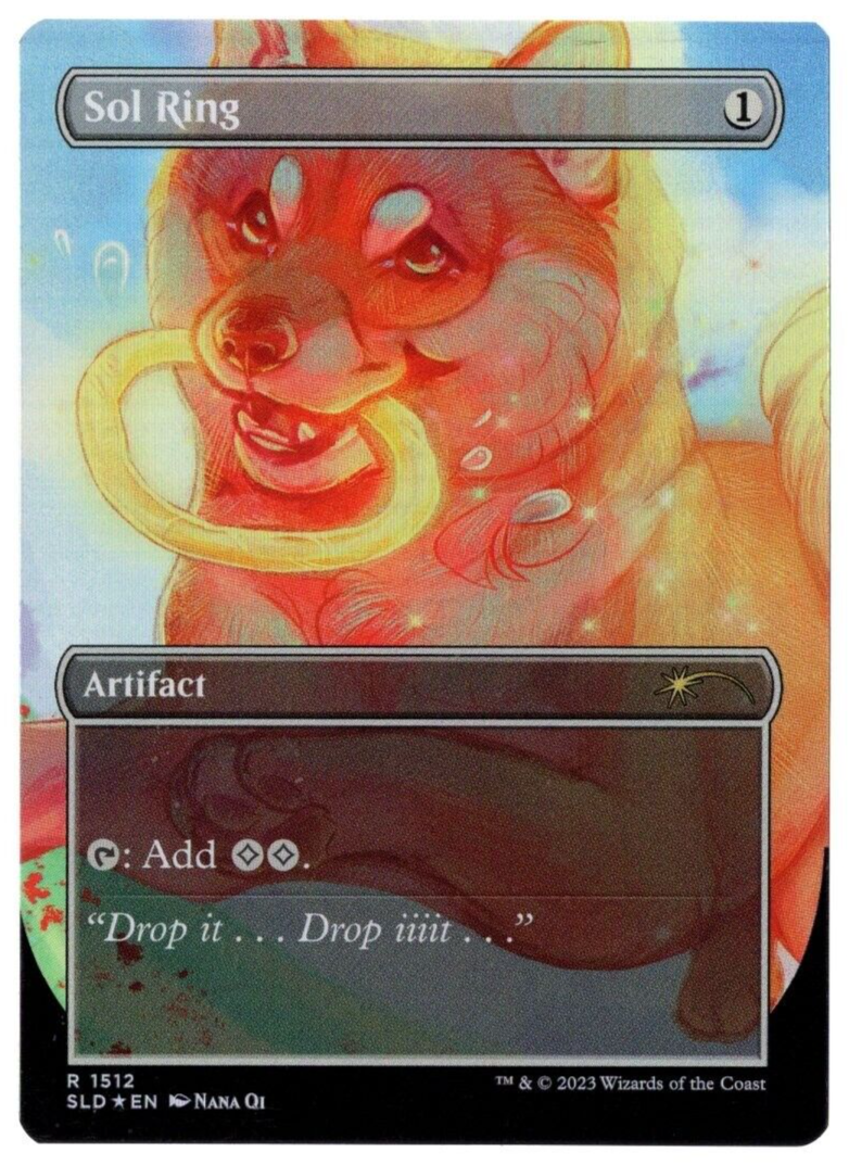 Sol Ring 1512 Foil Borderless Double Sided Secret Lair MTG Sol Ring 1512 Foil Borderless Double Sided Secret Lair MTG