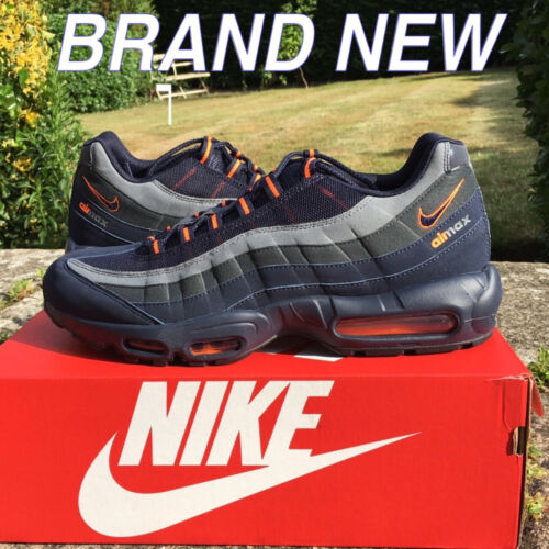 raíz avaro Estallar Nike Air Max 95 Logo Navy Orange / ObsidianTotal Orange CW7477-400 Size  UK12 | eBay