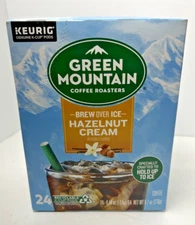 NIOB 24 Green Mountain Brew-Over-Ice Hazelnut Cream Iced Coffee K Cups Pods 2026
