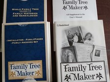 Broderbund Family Tree Maker CD Set Version 6 Missing CD 3, v 4.4 mixed, see pic