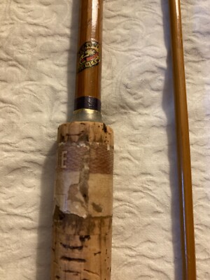 Vtg Montague Split Bamboo Fly ＆Lure Rod Montague Split Bamboo Flyrod Fly Fishing Pole Rod & Case Rare
