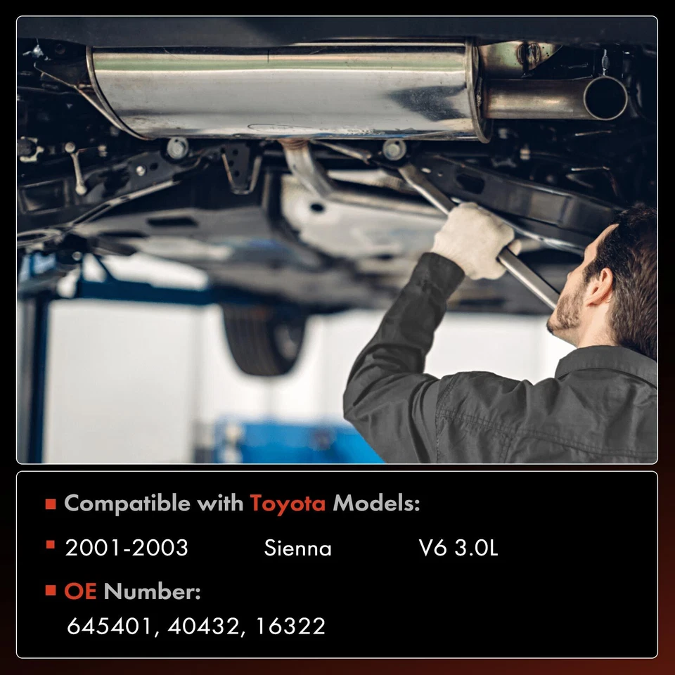 Convertidor catalítico lateral trasero para Toyota Sienna 2001-2003 V6 3,0 L compatible con EPA Foto 2 de 4