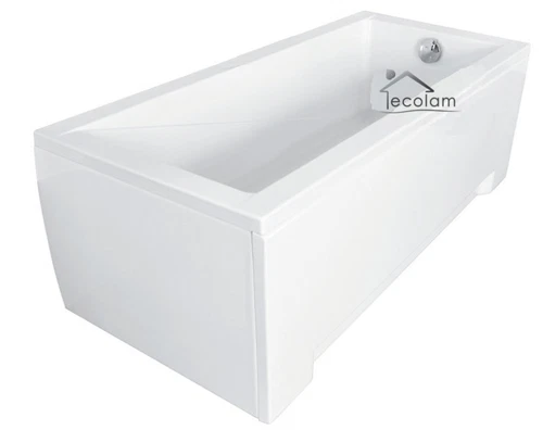 Badewanne Wanne Rechteck 170 x 70 cm ohne/mit Handgriffe Schürze Ablauf Silikon - Bild 4 von 8