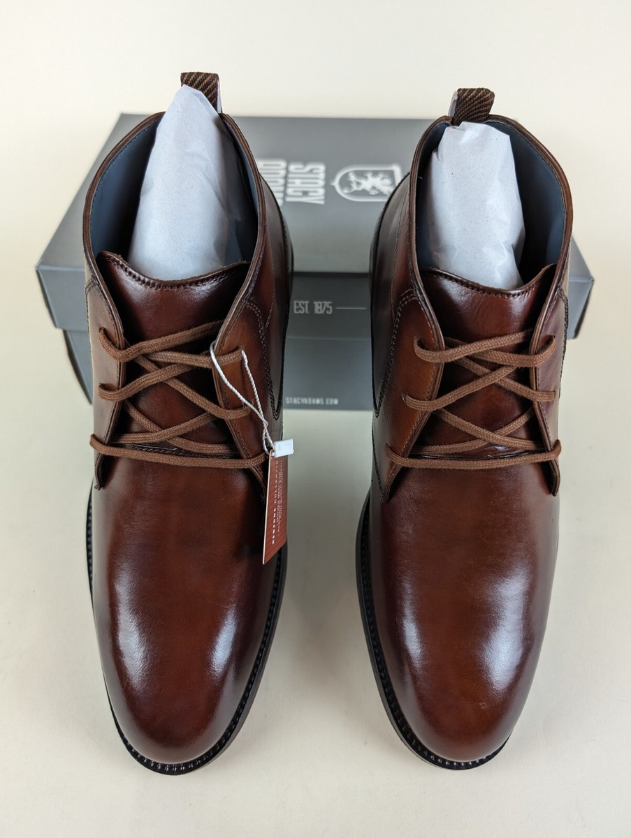 Stacy Adams Chukka Boot Mens 11.5 Kyron Cognac Brown Leather Plain Toe Shoes NWB Stacy Adams | Shoes | Stacy Adams Chukka Boot Mens 15 Kyron  main image 2