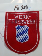 Feuerwehr Abzeichen Bayern Werk Feuerwehr rot (Fa919)
