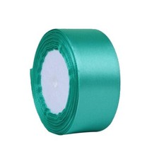 Turquoise Satin Ribbon 1-1/2inch38mm Width 25 Yards Single Face Polyester