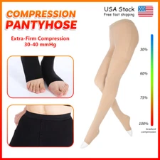 30-40 mmHg Compression Pantyhose Medical Stockings Unisex Varicose Veins Edema