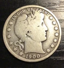 1900 Barber Silver Half Dollar, VG Detail. Part of LIBERTY! D192