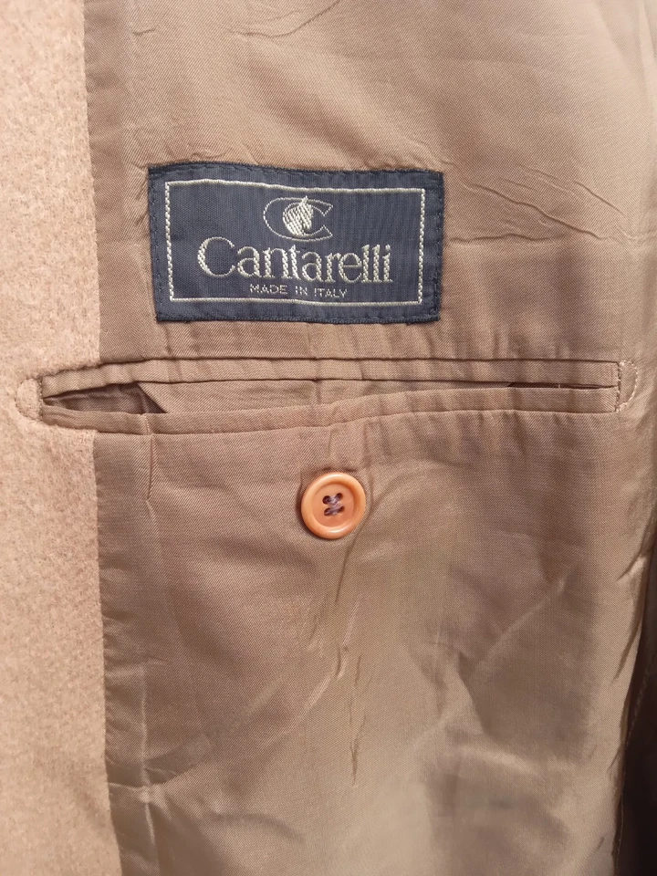 Cantarelli Men's Loro Piana Camel Hair Jacket Size 44-46 UK Vintage RRP £750 - Image 4 of 4