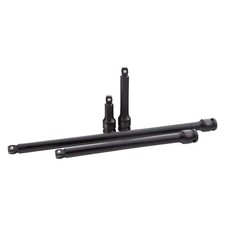 2504, 1/2 Inch Drive Impact Extension Set, 4 Piece, SAE, 3 Inch - 15 Inch, Cr...