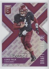 2018 Elite Draft Picks Status Purple Die-Cut Variation 12/99 Luke Falk #120 0o6v