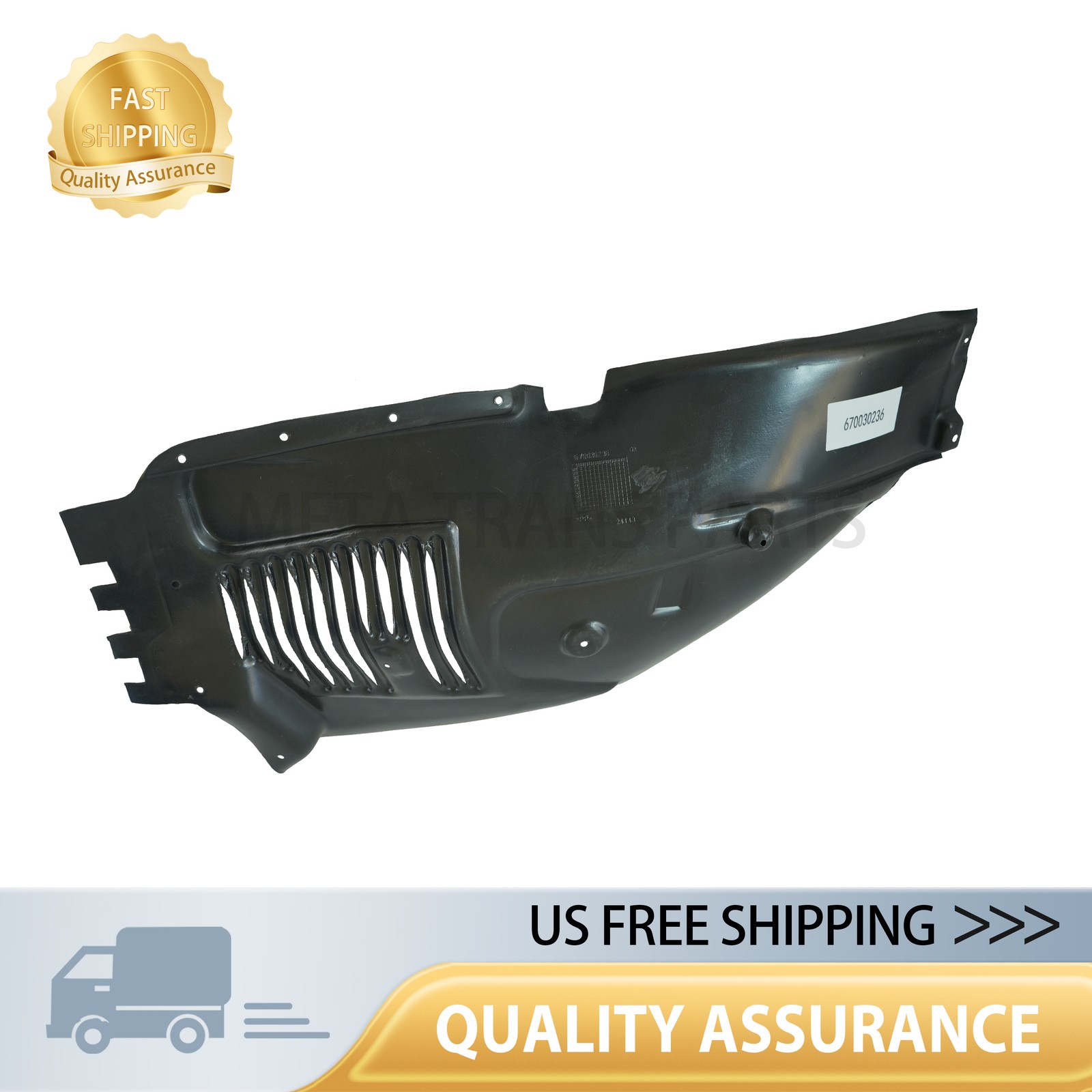 670030236 For 2014 2015 2016 2017 Maserati Ghibli Fender Liner Front Right US