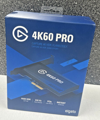 Elgato 4K60 Pro Game Capture 4K HDR FLAWLESSLY
